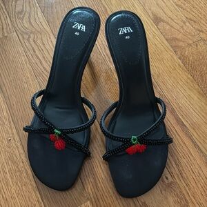 Zara cherry heels